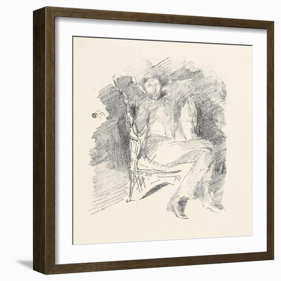 Firelight -Joseph Pennell, No. 1, 1896-James Abbott McNeill Whistler-Framed Giclee Print