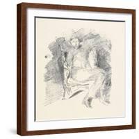 Firelight -Joseph Pennell, No. 1, 1896-James Abbott McNeill Whistler-Framed Giclee Print