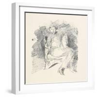 Firelight -Joseph Pennell, No. 1, 1896-James Abbott McNeill Whistler-Framed Giclee Print