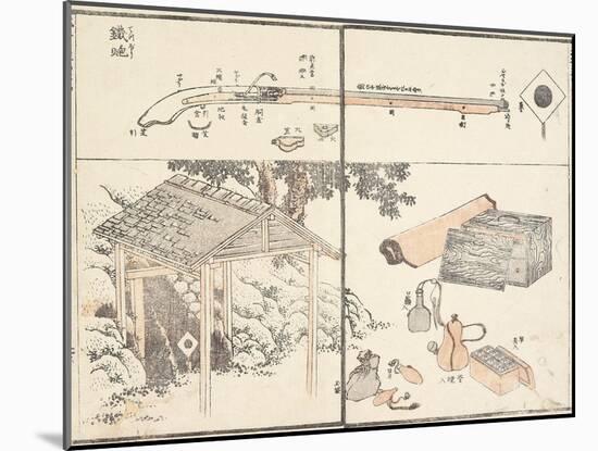 Firelock, 1817-Katsushika Hokusai-Mounted Giclee Print