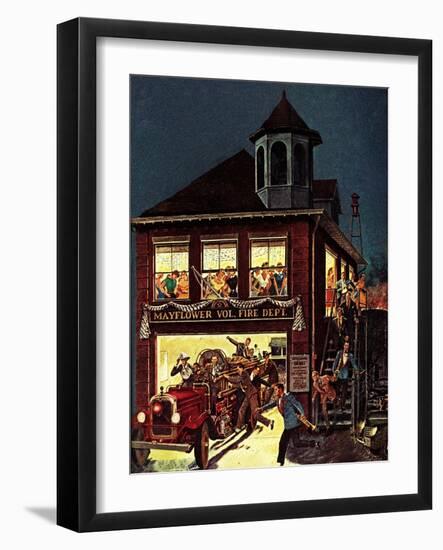 "Fireman's Ball," February 1, 1982-Ben Kimberly Prins-Framed Premium Giclee Print