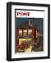 "Fireman's Ball" Saturday Evening Post Cover, April 3, 1954-Ben Kimberly Prins-Framed Premium Giclee Print