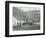 Fireman Using a Hose, London Fire Brigade Headquarters, London, 1910-null-Framed Photographic Print