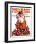 "Fireman with Winning Hand," Saturday Evening Post Cover, March 12, 1938-Samuel Nelson Abbott-Framed Giclee Print