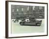 Firemen Aboard a Fire Engine, London Fire Brigade Headquarters, London, 1929-null-Framed Photographic Print