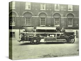 Firemen Aboard a Foam Tender, London Fire Brigade Headquarters, London, 1929-null-Stretched Canvas