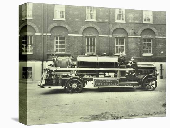 Firemen Aboard a Foam Tender, London Fire Brigade Headquarters, London, 1929-null-Stretched Canvas