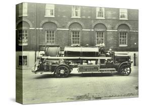 Firemen Aboard a Foam Tender, London Fire Brigade Headquarters, London, 1929-null-Stretched Canvas