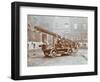 Firemen Aboard a Motor Fire Escape Vehicle, London Fire Brigade Headquarters, London, 1909-null-Framed Photographic Print