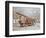 Firemen Aboard a Motor Fire Escape Vehicle, London Fire Brigade Headquarters, London, 1909-null-Framed Photographic Print