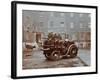 Firemen Aboard a Motor Steamer, London Fire Brigade Headquarters, London, 1909-null-Framed Photographic Print