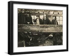 Firemen at Chipping Norton Workhouse, Oxfordshire-Peter Higginbotham-Framed Photographic Print