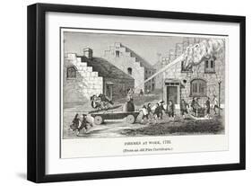 Firemen at Work, 1733, Pub. C.1887-null-Framed Giclee Print