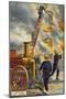Firemen at Work-null-Mounted Giclee Print
