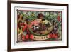 Firemen Brand Cigar Box Label, Firemen with Hoses-Lantern Press-Framed Premium Giclee Print