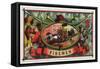 Firemen Brand Cigar Box Label, Firemen with Hoses-Lantern Press-Framed Stretched Canvas