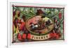 Firemen Brand Cigar Box Label, Firemen with Hoses-Lantern Press-Framed Art Print