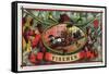 Firemen Brand Cigar Box Label, Firemen with Hoses-Lantern Press-Framed Stretched Canvas