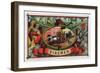 Firemen Brand Cigar Box Label, Firemen with Hoses-Lantern Press-Framed Art Print