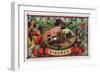 Firemen Brand Cigar Box Label, Firemen with Hoses-Lantern Press-Framed Art Print