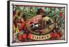 Firemen Brand Cigar Box Label, Firemen with Hoses-Lantern Press-Framed Stretched Canvas