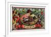 Firemen Brand Cigar Box Label, Firemen with Hoses-Lantern Press-Framed Art Print