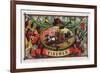 Firemen Brand Cigar Box Label, Firemen with Hoses-Lantern Press-Framed Art Print