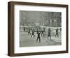 Firemen Carrying Out Scaling Ladder Drill, London Fire Brigade Headquarters, 1910-null-Framed Photographic Print