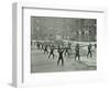 Firemen Carrying Out Scaling Ladder Drill, London Fire Brigade Headquarters, 1910-null-Framed Photographic Print