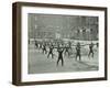 Firemen Carrying Out Scaling Ladder Drill, London Fire Brigade Headquarters, 1910-null-Framed Photographic Print