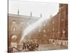 Firemen Demonstrating Hoses Worked by a Petrol Motor Pump, London Fire Brigade Headquarters, 1909-null-Stretched Canvas