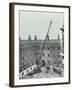 Firemen Demonstrating the Magirus Ladder, London Fire Brigade Headquarters, London, 1910-null-Framed Photographic Print