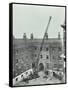 Firemen Demonstrating the Magirus Ladder, London Fire Brigade Headquarters, London, 1910-null-Framed Stretched Canvas