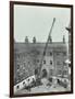 Firemen Demonstrating the Magirus Ladder, London Fire Brigade Headquarters, London, 1910-null-Framed Photographic Print