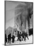 Firemen Fighting a Fire During Icy Weather-Al Fenn-Mounted Photographic Print