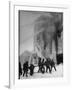 Firemen Fighting a Fire During Icy Weather-Al Fenn-Framed Photographic Print