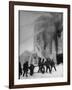 Firemen Fighting a Fire During Icy Weather-Al Fenn-Framed Photographic Print