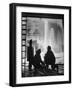 Firemen Fighting a Fire During Icy Weather-Al Fenn-Framed Photographic Print