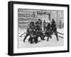 Firemen Fighting a Fire During Icy Weather-Al Fenn-Framed Photographic Print