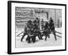 Firemen Fighting a Fire During Icy Weather-Al Fenn-Framed Photographic Print