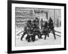 Firemen Fighting a Fire During Icy Weather-Al Fenn-Framed Photographic Print