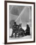 Firemen Fighting a Fire During Icy Weather-Al Fenn-Framed Photographic Print