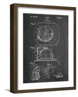 Firemen Helmet Patent-null-Framed Art Print