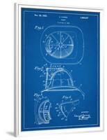 Firemen Helmet Patent-null-Framed Premium Giclee Print
