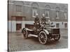 Firemen in Brass Helmets Aboard a Motor Hose Tender, London Fire Brigade Headquarters, London, 1909-null-Stretched Canvas