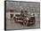 Firemen in Brass Helmets Aboard a Motor Hose Tender, London Fire Brigade Headquarters, London, 1909-null-Framed Stretched Canvas