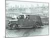 Firemen Inside a Fire Engine, Kingsland Road Fire Station, London, 1935-null-Mounted Photographic Print