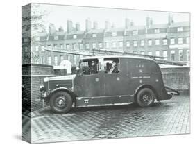 Firemen Inside a Fire Engine, Kingsland Road Fire Station, London, 1935-null-Stretched Canvas