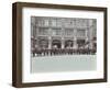 Firemen Lined Up Outside Bishopsgate Fire Station, Bishopsgate, City of London, 1908-null-Framed Photographic Print