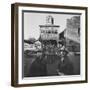 Firemen of Castro at Work in Town after Earthquake-null-Framed Photographic Print